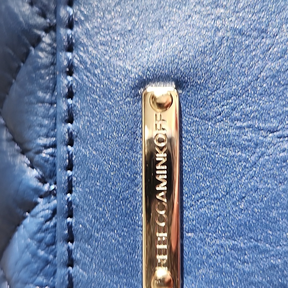 Rebecca Minkoff Ex Cond Light Navy Leather Quilted Crossbody Bag, $75 - Picture 5 of 15
